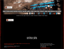 Tablet Screenshot of hauntedmortuary.com